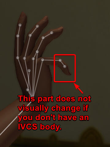 IVCS skeleton hand with more bones. But the extra flexibility will not be visible unless the body you use has IVCS support. These are usually named "IVCS" with "Models only" or similar.