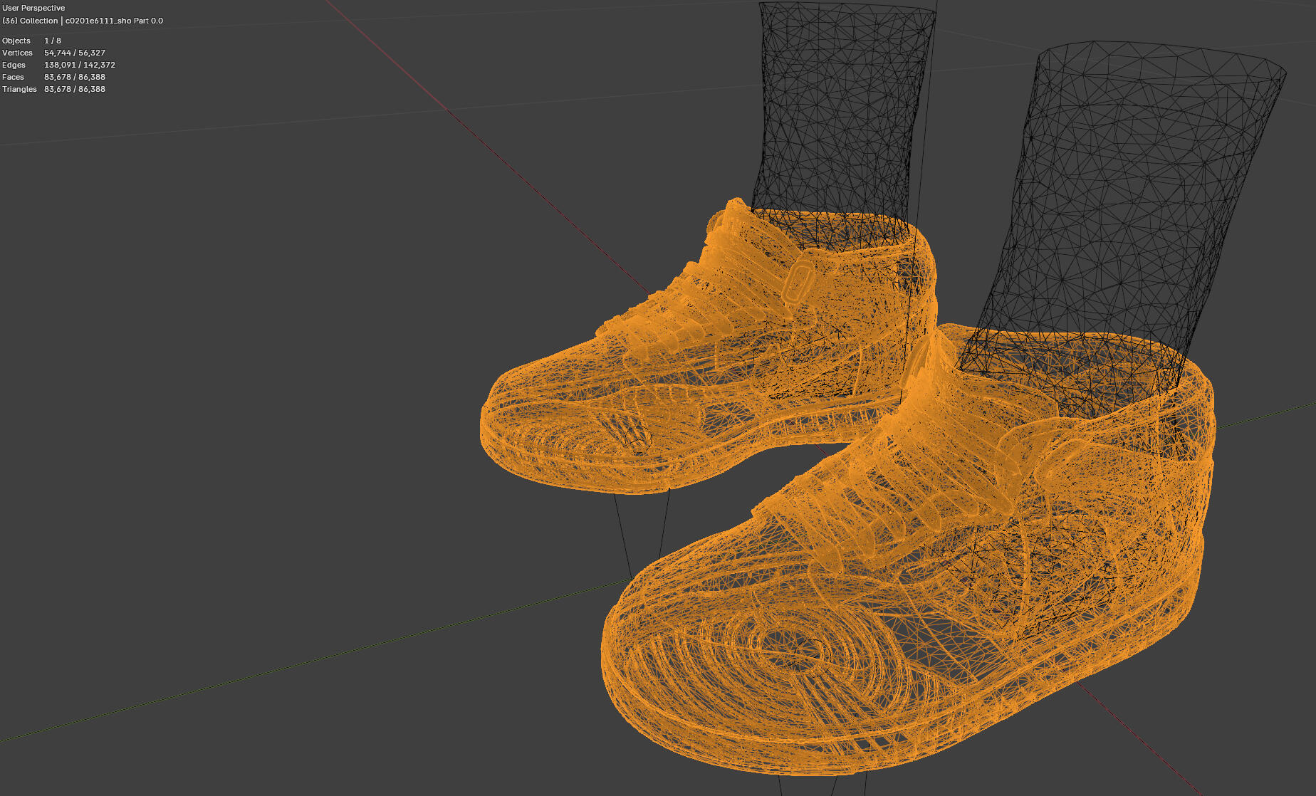 You can see how dense the triangles are. It is almost its own texture. This is not good.